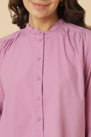 Women Pink Embroidered Long Sleeves Shirt - Image 2