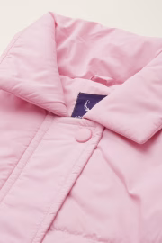 Girls Pink Solid Jacket - Image 4