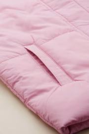 Girls Pink Solid Jacket - Image 5