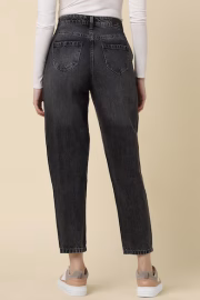 Women Black Regular Fit Dark Wash Jeans - Image 3